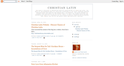 Desktop Screenshot of christianlatin.blogspot.com