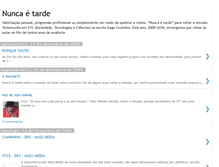 Tablet Screenshot of nuncaetardestc.blogspot.com