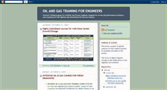 Desktop Screenshot of oil-gastrainingforengineers.blogspot.com