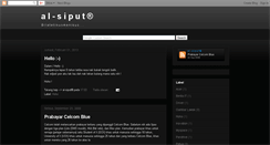 Desktop Screenshot of al-siput.blogspot.com