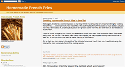 Desktop Screenshot of homemadefrenchfries.blogspot.com