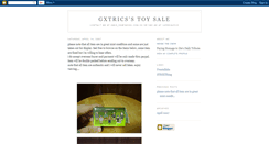 Desktop Screenshot of gxtoysale.blogspot.com