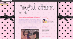 Desktop Screenshot of joyfulstorm.blogspot.com