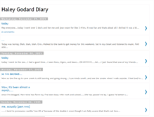 Tablet Screenshot of haleygodarddiary.blogspot.com