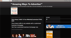 Desktop Screenshot of amazingwaystoadvertise.blogspot.com