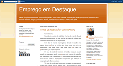 Desktop Screenshot of empregoemdestaque.blogspot.com