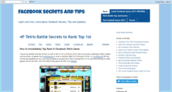 Desktop Screenshot of fb-secretstips.blogspot.com