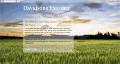 Desktop Screenshot of davidsonsfalconry.blogspot.com