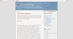 Desktop Screenshot of afistfulofteeth.blogspot.com