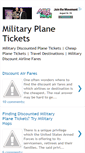 Mobile Screenshot of military-plane-tickets.blogspot.com