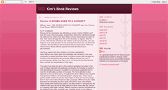 Desktop Screenshot of kimsbookreviews.blogspot.com