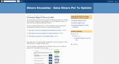 Desktop Screenshot of dinero-encuestas.blogspot.com