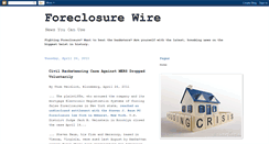 Desktop Screenshot of foreclosurewire.blogspot.com