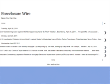 Tablet Screenshot of foreclosurewire.blogspot.com