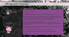 Desktop Screenshot of misabsurdasparanoias.blogspot.com