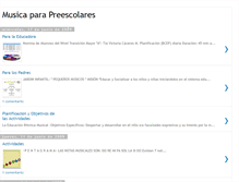 Tablet Screenshot of musicaparapreescolares.blogspot.com