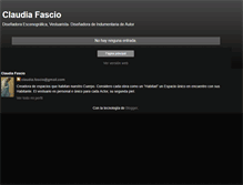 Tablet Screenshot of claudiafascio.blogspot.com