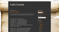 Desktop Screenshot of latinlacuna.blogspot.com