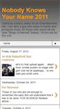 Mobile Screenshot of nobodyknowsyourname2011.blogspot.com