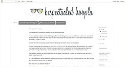 Desktop Screenshot of bespectacledhoopla.blogspot.com