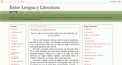 Desktop Screenshot of entrelenguayliteratura.blogspot.com