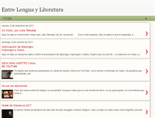 Tablet Screenshot of entrelenguayliteratura.blogspot.com