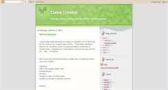 Desktop Screenshot of clairecreates.blogspot.com