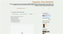 Desktop Screenshot of kaypachaorganizacion.blogspot.com