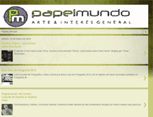 Tablet Screenshot of papelmundocultural.blogspot.com