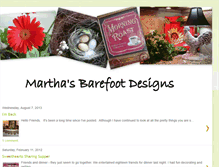 Tablet Screenshot of marthasbarefootdesigns.blogspot.com