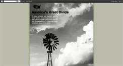 Desktop Screenshot of americasgreatdivide.blogspot.com