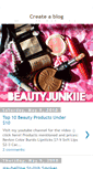 Mobile Screenshot of beautyjunkiie.blogspot.com