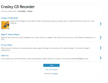 Tablet Screenshot of crosleycdrecorder.blogspot.com