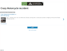 Tablet Screenshot of crazymotorcycleaccident.blogspot.com