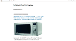 Desktop Screenshot of cuisinartmicrowavereview.blogspot.com