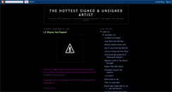 Desktop Screenshot of hottestartist.blogspot.com