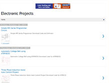 Tablet Screenshot of electronichobbyprojects.blogspot.com