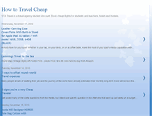 Tablet Screenshot of howto-travelcheap.blogspot.com