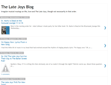 Tablet Screenshot of latejoysblog.blogspot.com