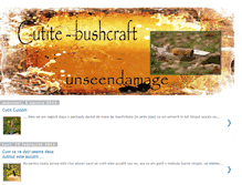 Tablet Screenshot of cutite-bushcraft.blogspot.com