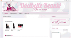 Desktop Screenshot of decibellebeaute.blogspot.com