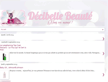 Tablet Screenshot of decibellebeaute.blogspot.com