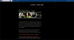 Desktop Screenshot of cabal-online-help.blogspot.com