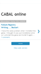 Mobile Screenshot of cabal-online-help.blogspot.com
