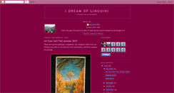 Desktop Screenshot of idreamoflinguini.blogspot.com