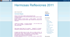 Desktop Screenshot of hermosasreflexiones2011.blogspot.com