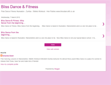 Tablet Screenshot of blissdancefit.blogspot.com