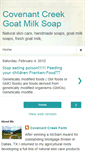 Mobile Screenshot of covenantcreekgoatmilksoap.blogspot.com