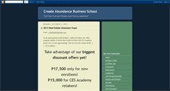 Desktop Screenshot of ca2020businessschool.blogspot.com