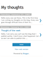 Mobile Screenshot of mythoughtsonlinecom.blogspot.com